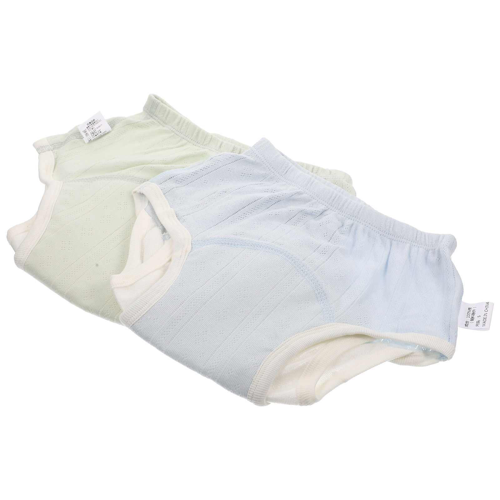 Toddler Training Pants Leak Proof - 2枚セットの高級コットン製トレーニングパンツ。幼児用、おしっこトレーニング用、吸水性・漏れ防止機能付き、伸縮性のあるウエストバンド、洗濯可能、再利用可能。