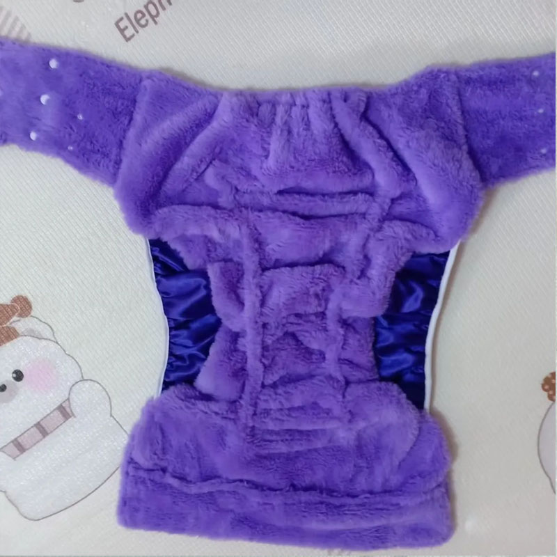 Diapering - ウサギミンクベルベット ABDL 大人用ベビーおむつブリーフ ソフトふわふわ暖かい調節可能なスナップボタンブリーフおむつトレーニングパンツ再利用可能