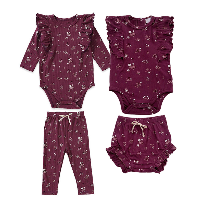 女の赤ちゃんのための夏服セット,0-24m,2ピース,水遊び - Newborn Baby Girl Romper Floral のレビューと価格