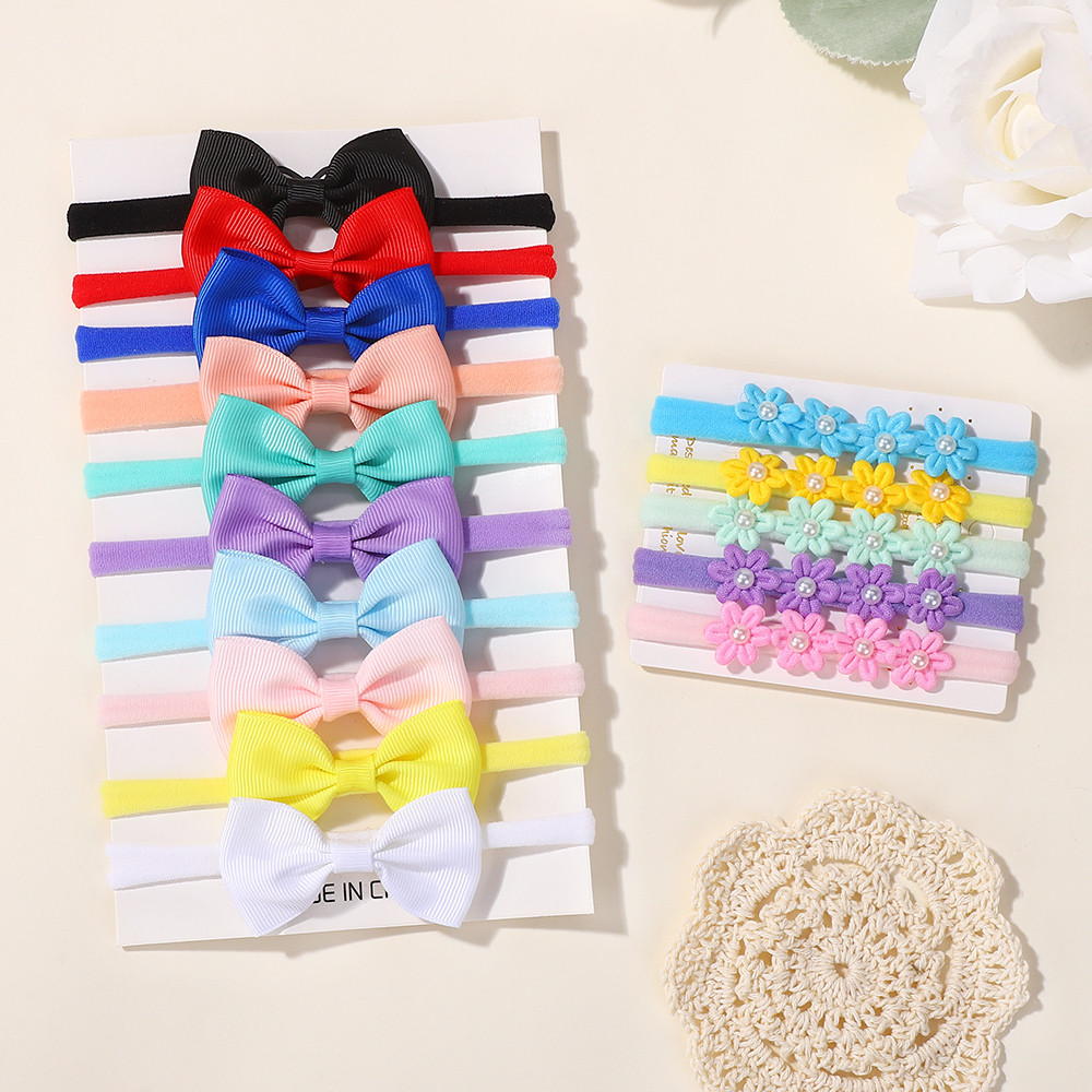 15 個リボンちょう結び弾性ヘッドバンド女の赤ちゃんかわいい - Baby Gear のレビューと価格