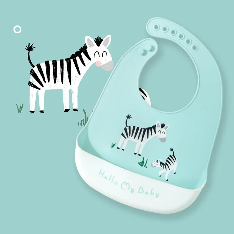 防水加工のベビービブ、かわいい動物柄のプリント、子供用、女の - Waterproof Baby Bibs Silicone のレビューと価格