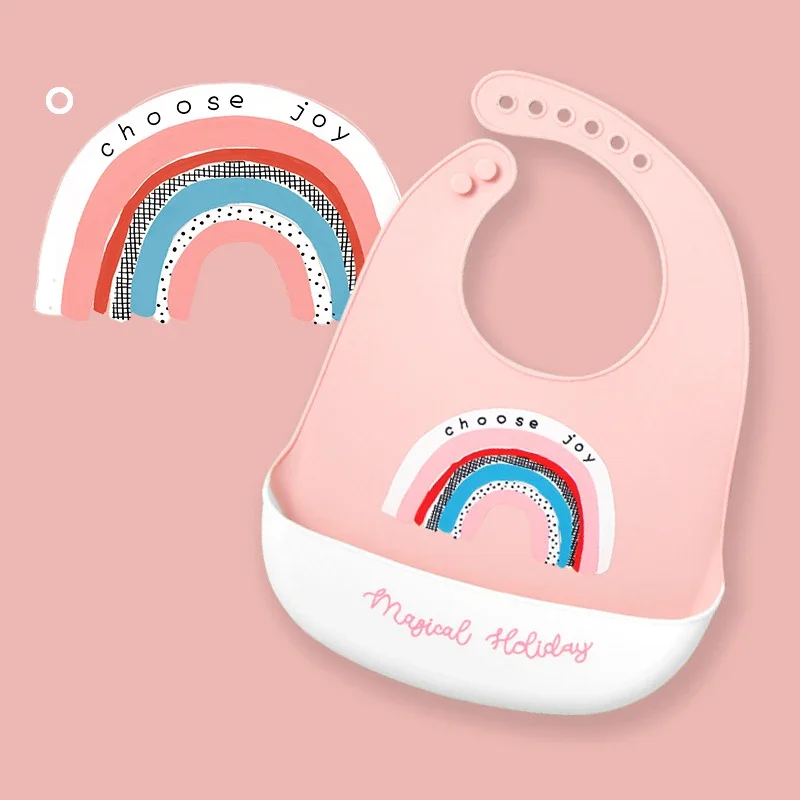 防水加工のベビービブ、かわいい動物柄のプリント、子供用、女の - Waterproof Baby Bibs Silicone のレビューと価格