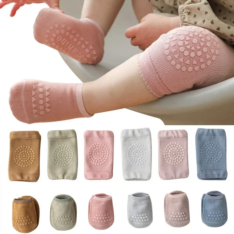 ベビーソックス＆ニーパッドセット、滑り止めフロアソックス（膝 - Unisex Baby Socks Non Slip のレビューと価格