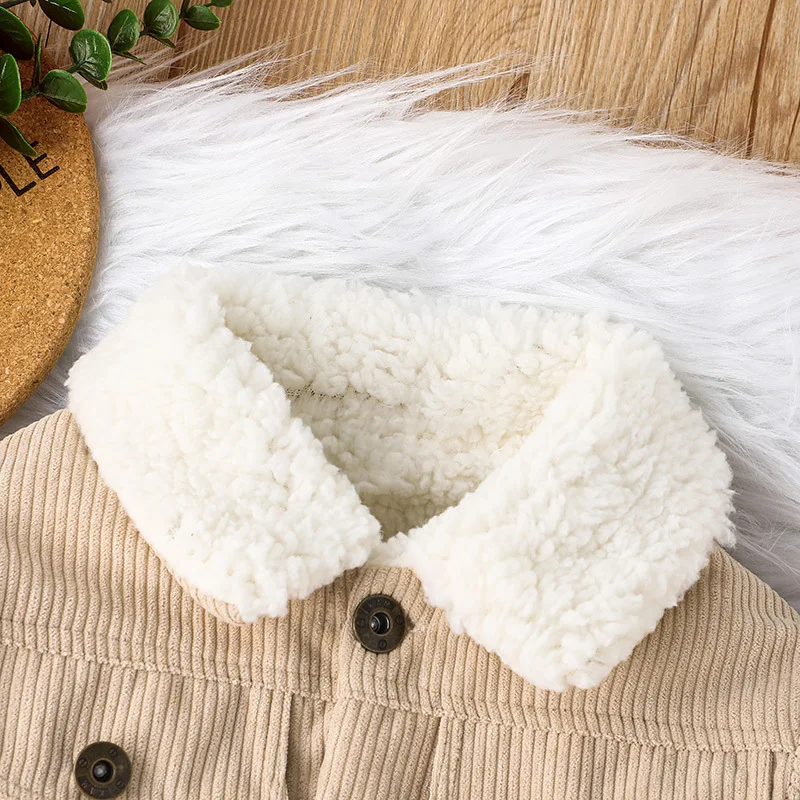 ベビー用コーデュロイ裏起毛ジャケット、幼児向け、男の子・女の - Toddler Boy Winter Fleece Jacket のレビューと価格