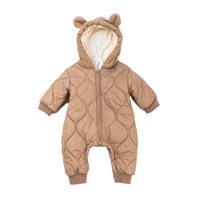 新生児ロンパース冬厚み綿ジャンプスーツ幼児カバーオールフリー - Cotton Baby Onesies Zipper のレビューと価格